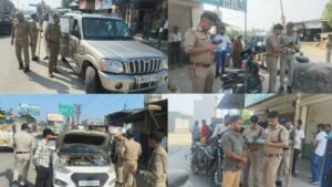 पिरान कलियर में वाहनों से नाम पट्टिका हटाने का अभियान 7 चालान और 2 वाहन सीज…
