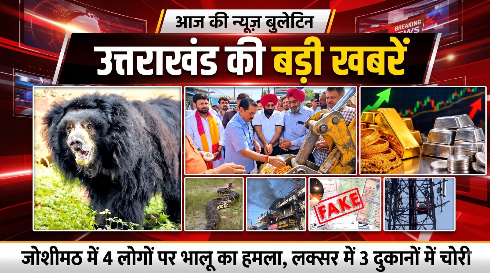 देहरादून में ₹30 लाख की चोरी, लक्सर में गोलीबारी | Uttarakhand News