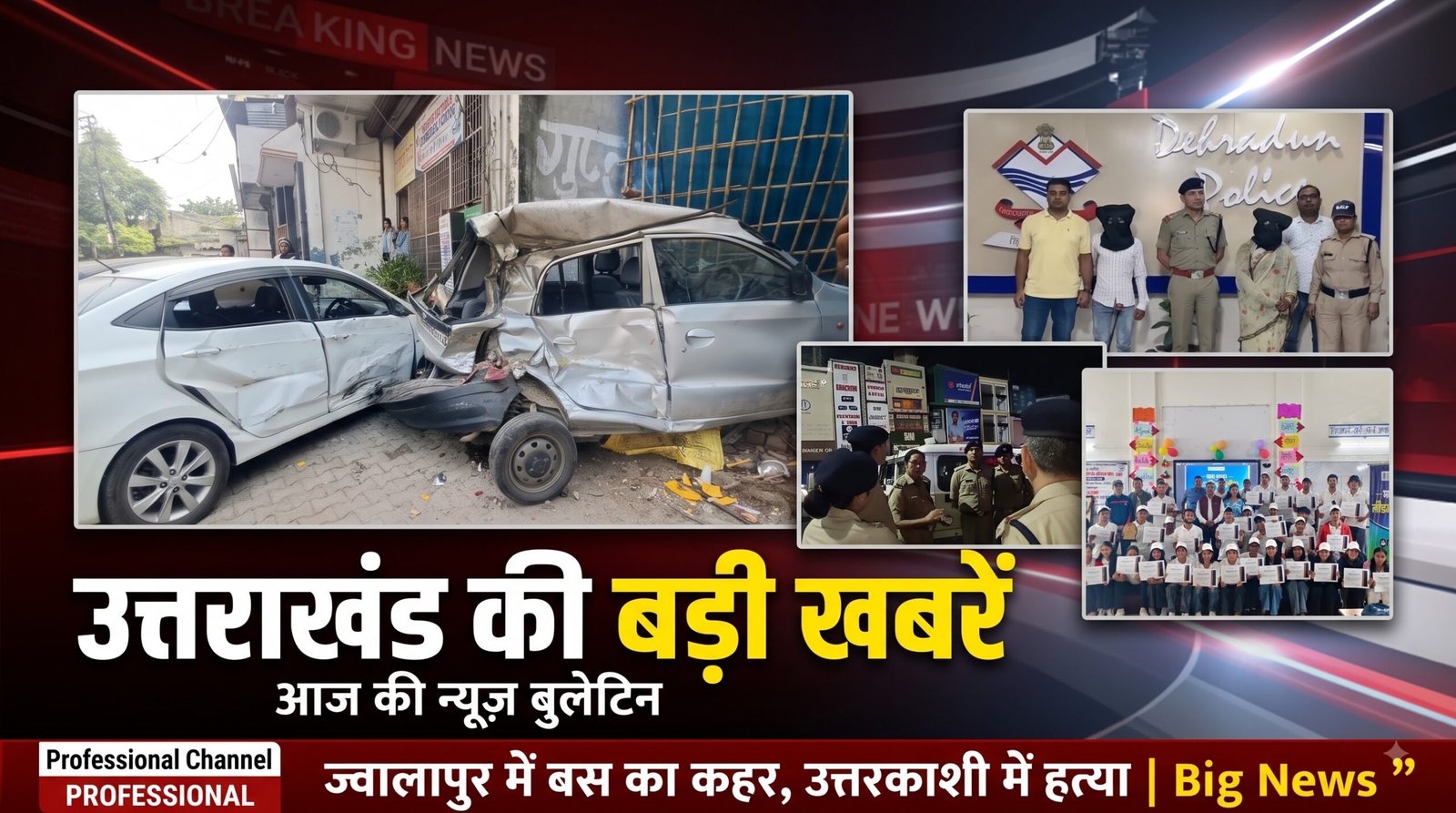 Uttarakhand News Today | ज्वालापुर में बस का कहर, उत्तरकाशी में हत्या | CM Dhami | बड़ी खबरें