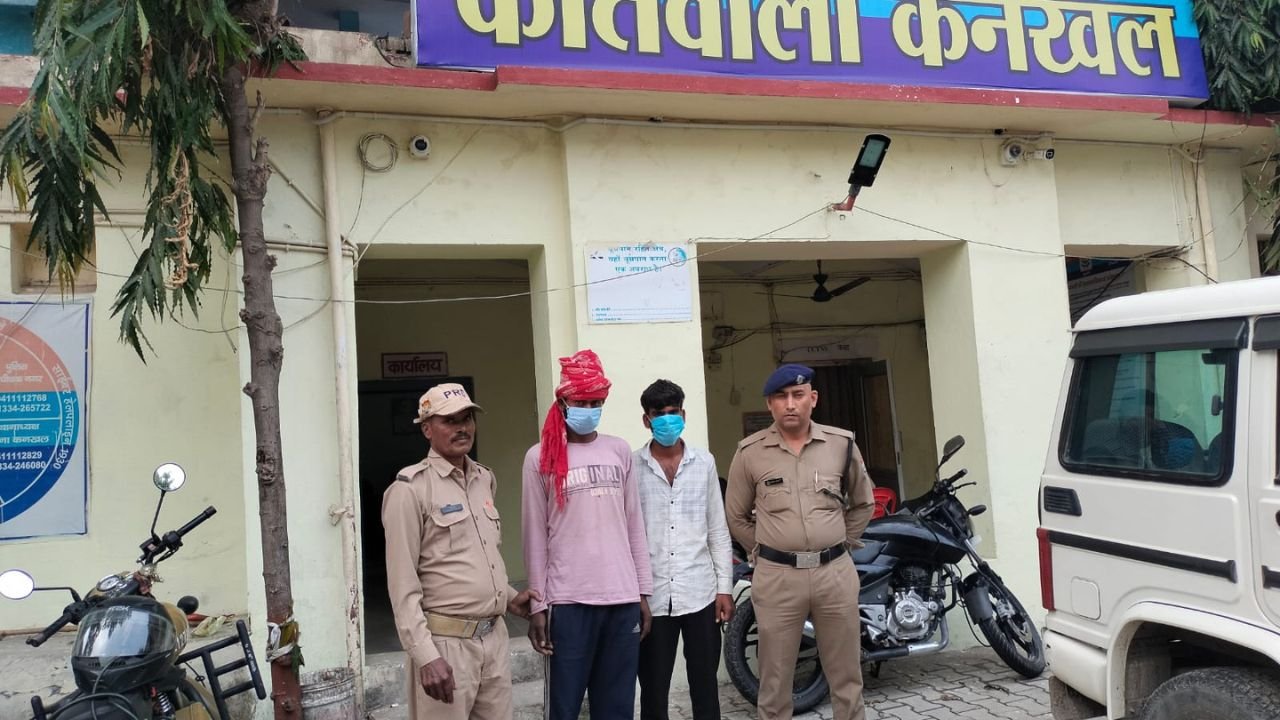 हरिद्वार के कनखल में ऑपरेशन प्रहार के तहत पुलिस की कार्रवाई