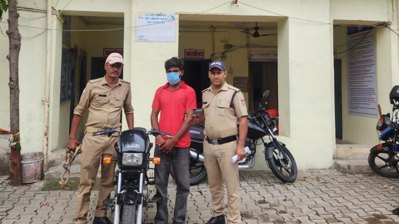 हरिद्वार के कनखल में चोरी हुई स्प्लेंडर प्लस मोटरसाइकिल की बरामदगी से जुड़ी पुलिस कार्रवाई