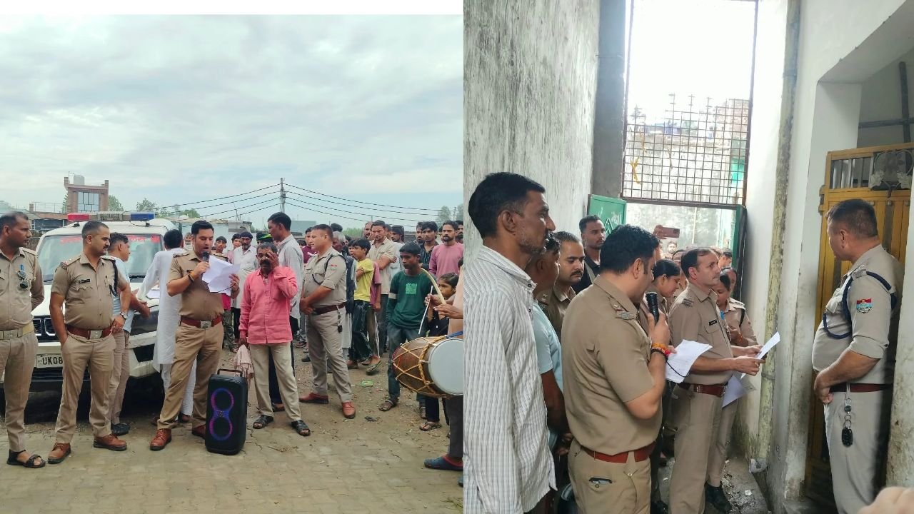 हरिद्वार गौकशी के मामलों में फरार दो आरोपियों के घर मुनादी न्यायालय के आदेश चस्पा…