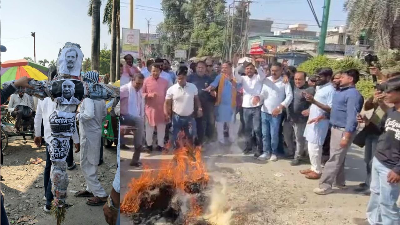 रुद्रपुर में भाजपा का प्रदर्शन, महापौर विकास शर्मा और विधायक शिव अरोड़ा ने कांग्रेस पर साधा निशाना